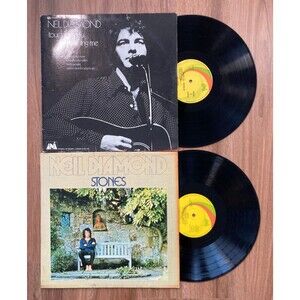Neil Diamond Vinyl LP Set IMPORT Lot of 2 • Touching You Touching Me, Stones